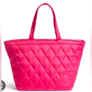 NWT Vera Bradley Women's Outlet Ultralight Travel Tote Bag Peacock Pink